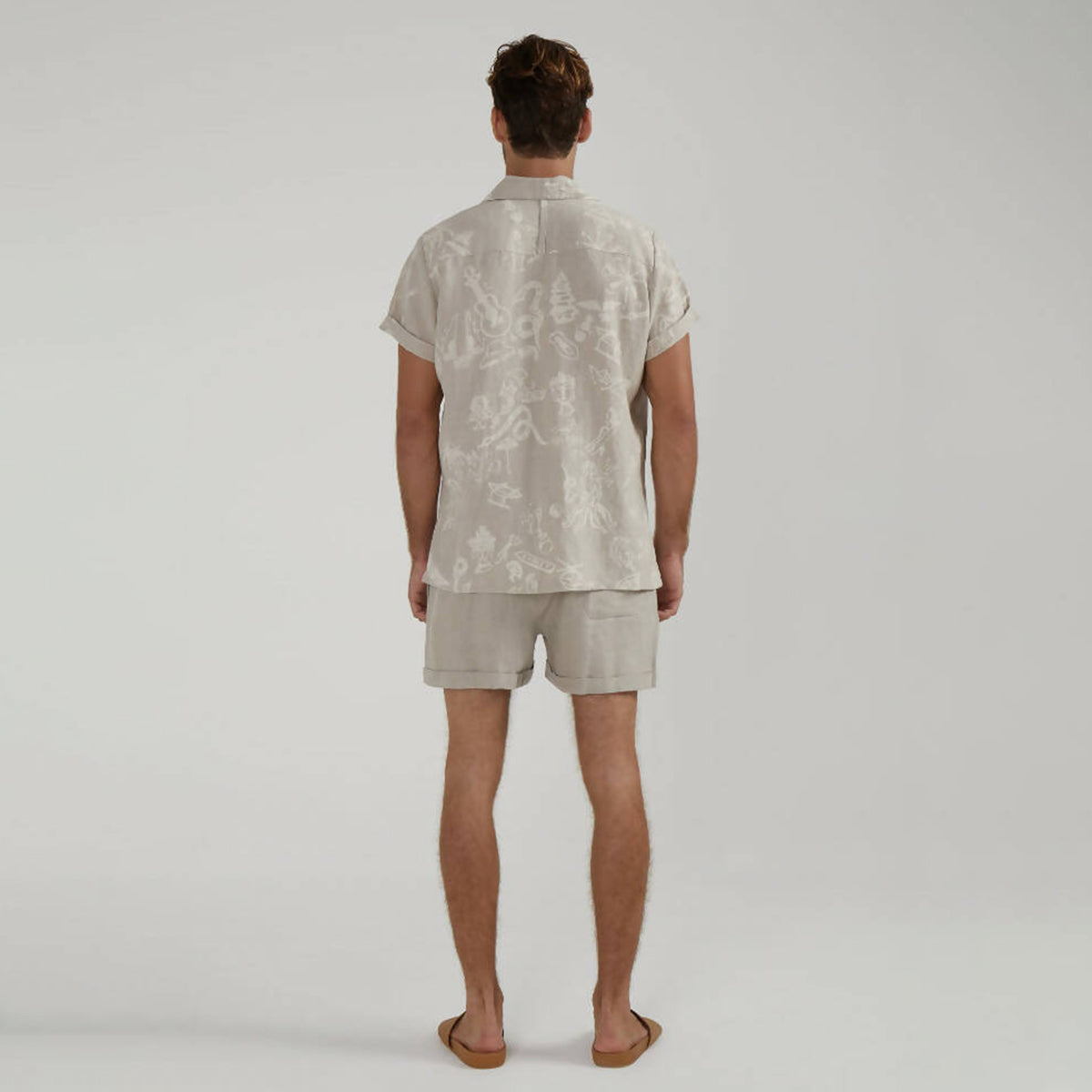 Dimana disco short sleeve linen shirt - hedonist.bali