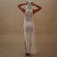 APHRODITE DRESS WITH HOOD IN WHITE