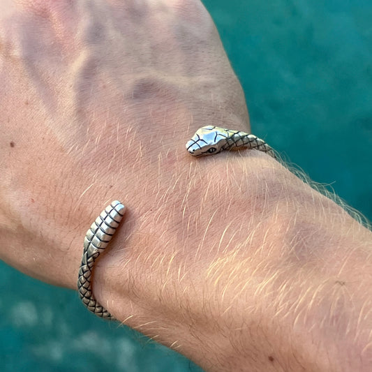 Rattle snake cuff bracelet