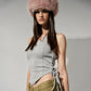 CORSET-TOP IN GREY