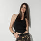 CORSET-TOP IN BLACK