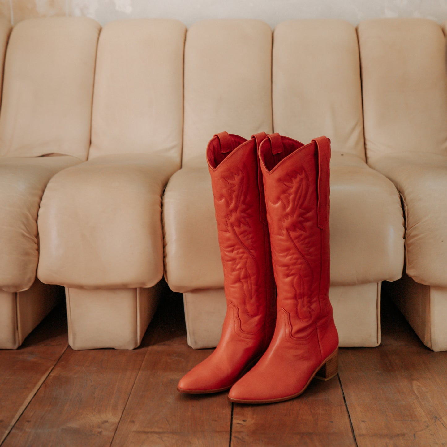 Curated Oxblood Red Boots