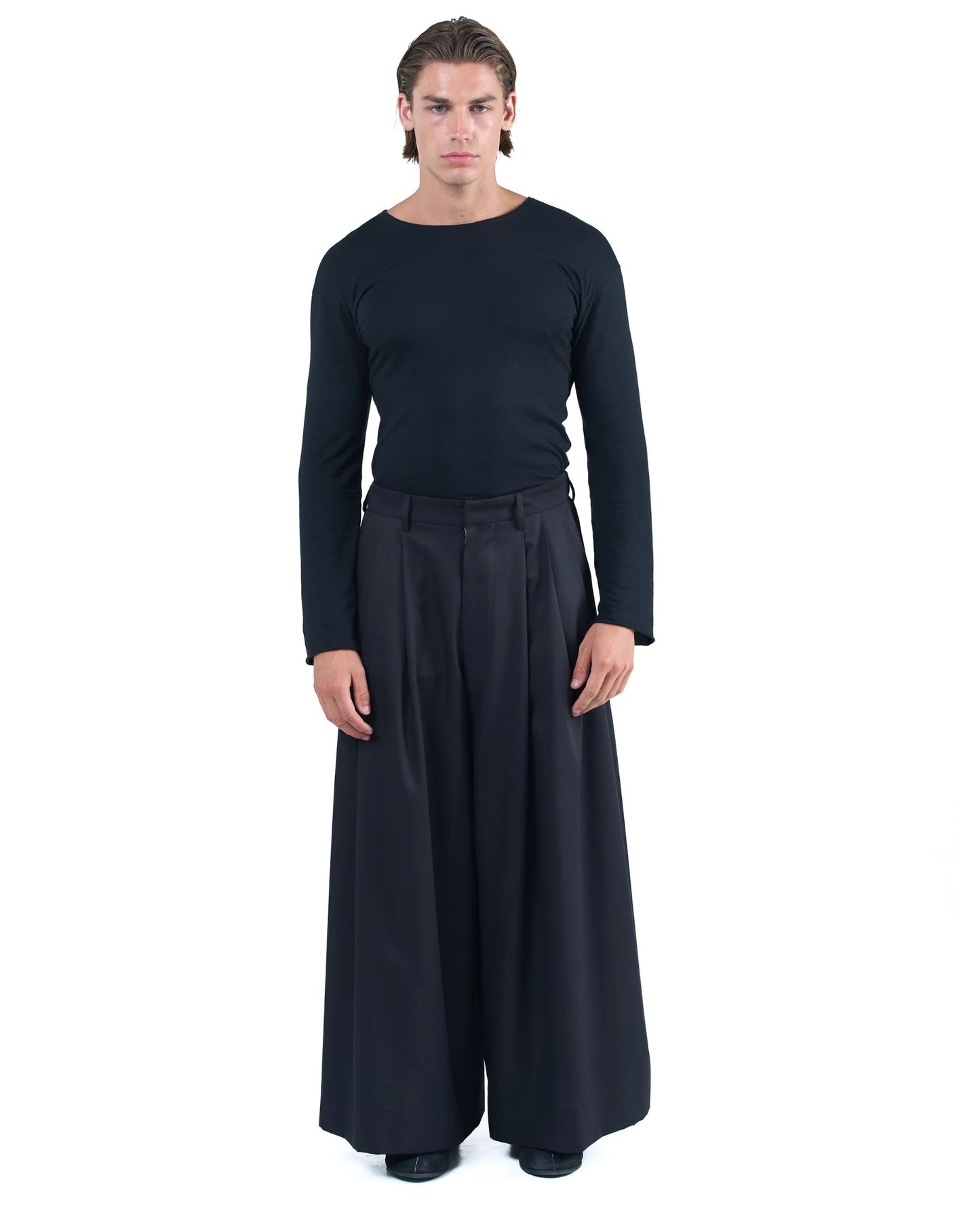 Black Japanese Hakama Pants