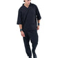 Oversized Vneck Top Relaxed 3/4