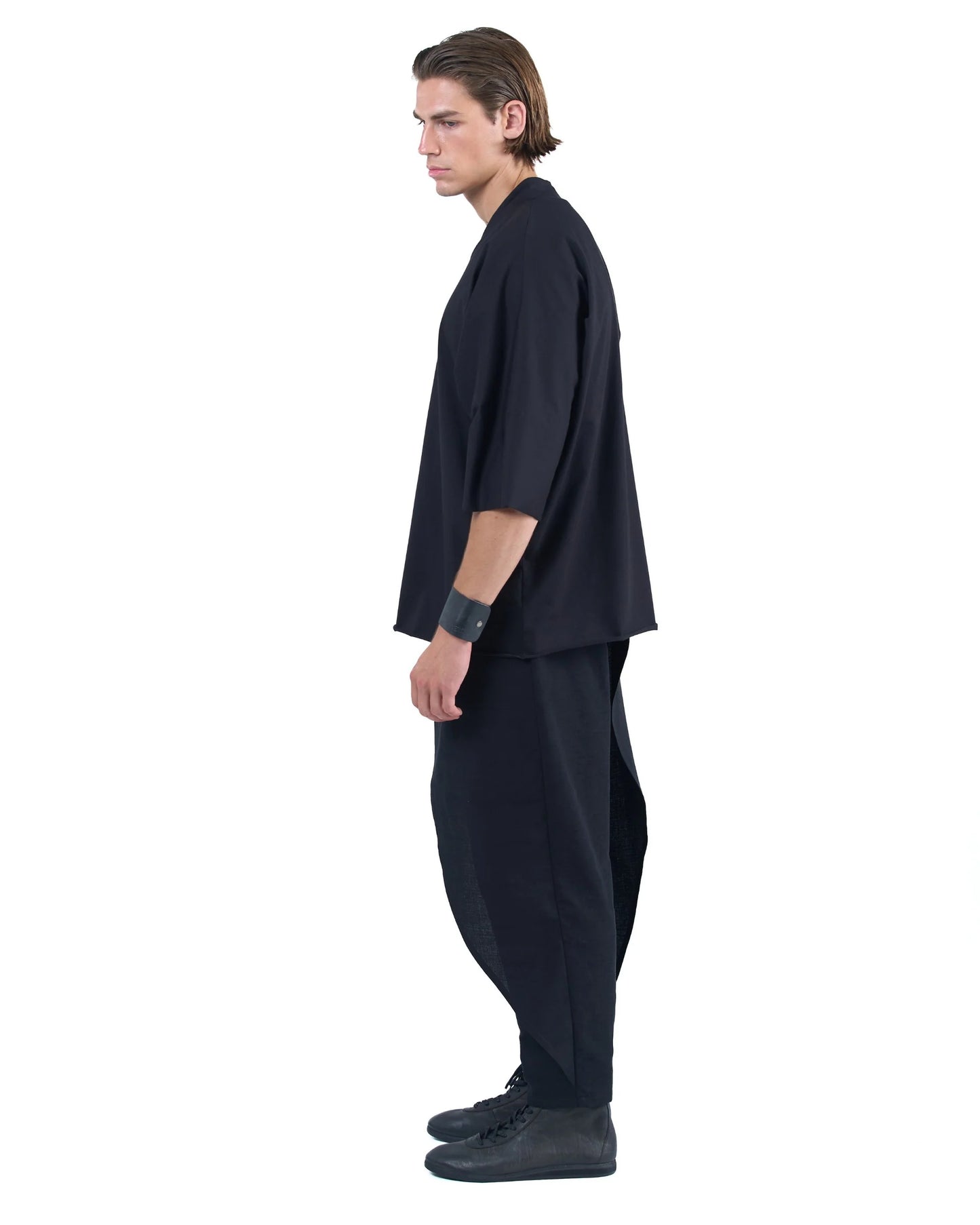 Oversized Vneck Top Relaxed 3/4