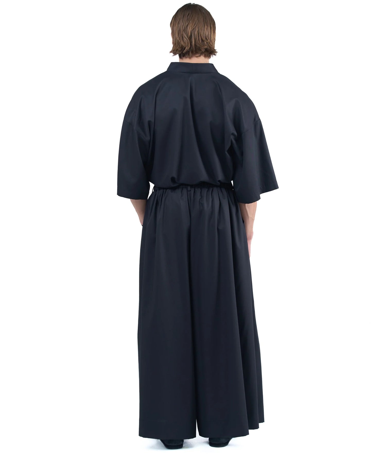 Oversized Vneck Kimono Top Wide Sleeve