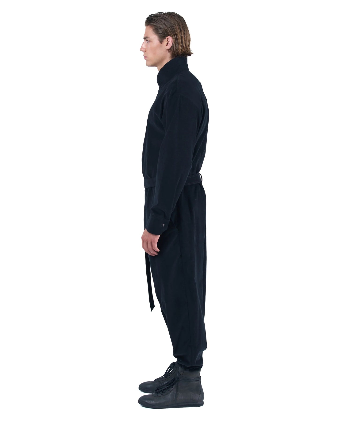 Black Cocktail Velvet Jumpsuit