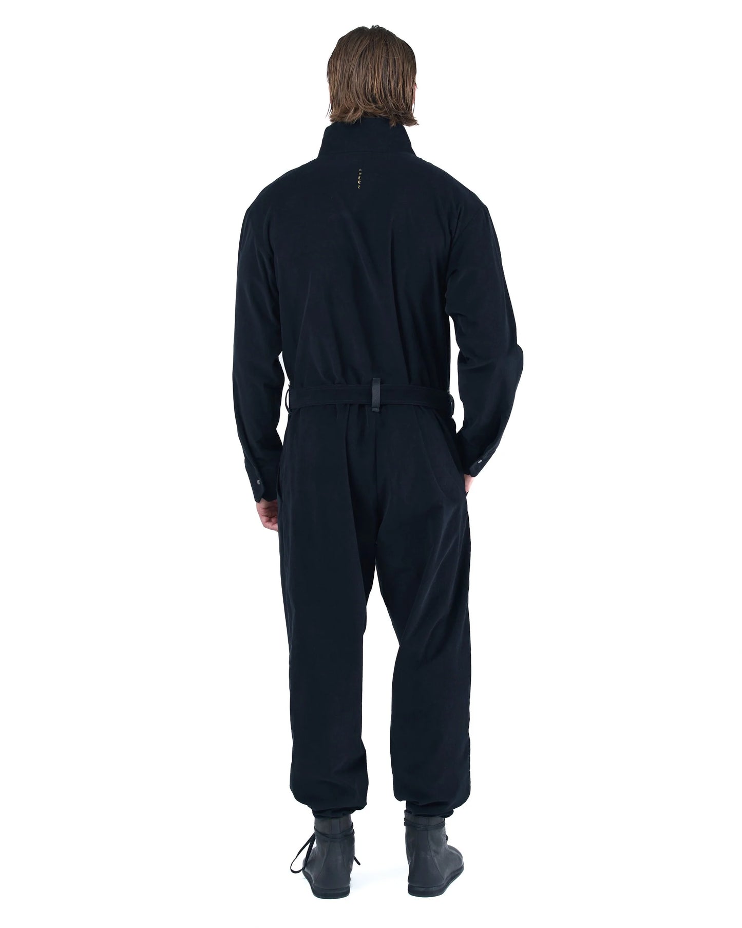 Black Cocktail Velvet Jumpsuit