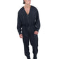 Zip Jumpsuit Deep V Relaxed Fit