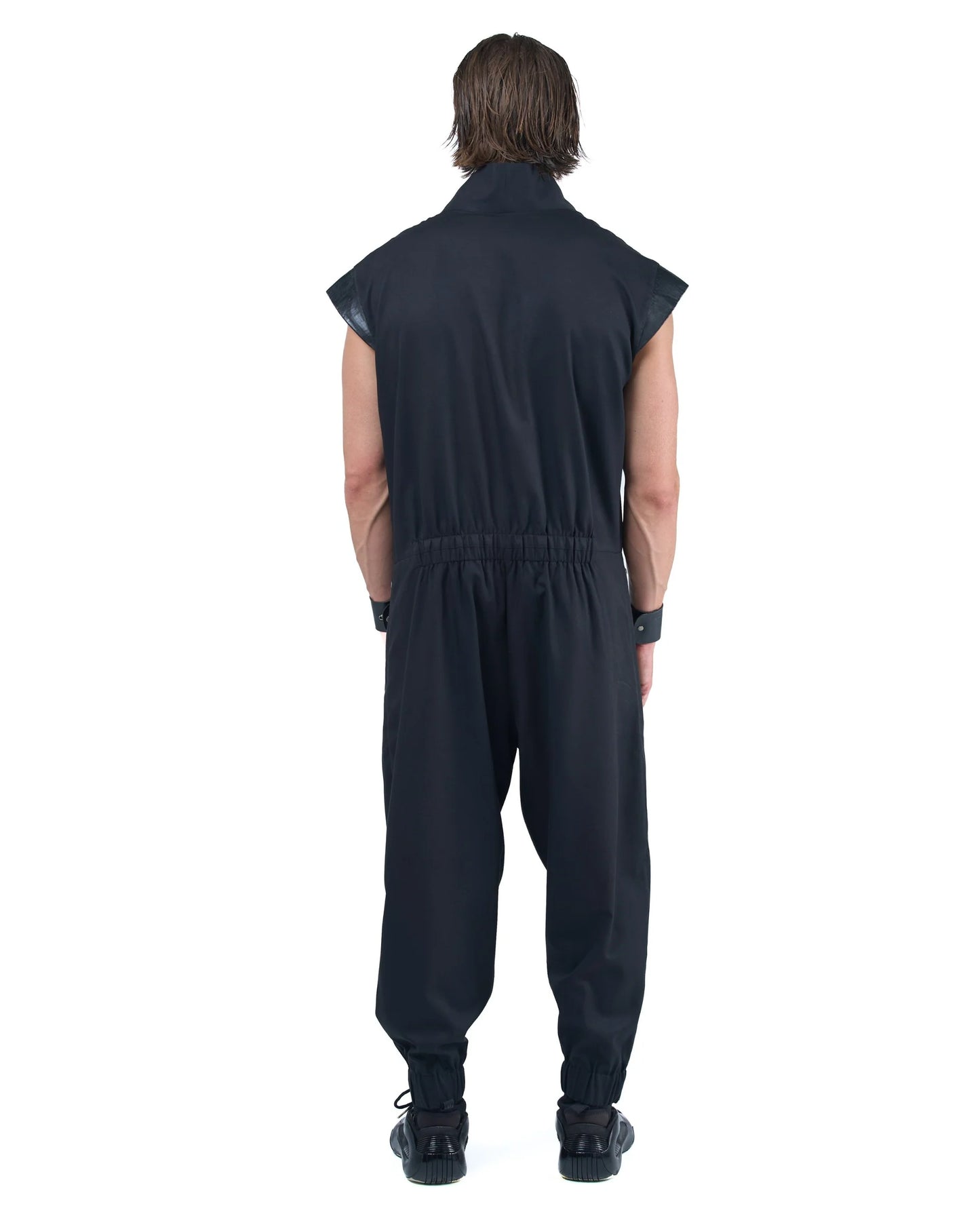 Cotton Zip Jumpsuit Relaxed Fit