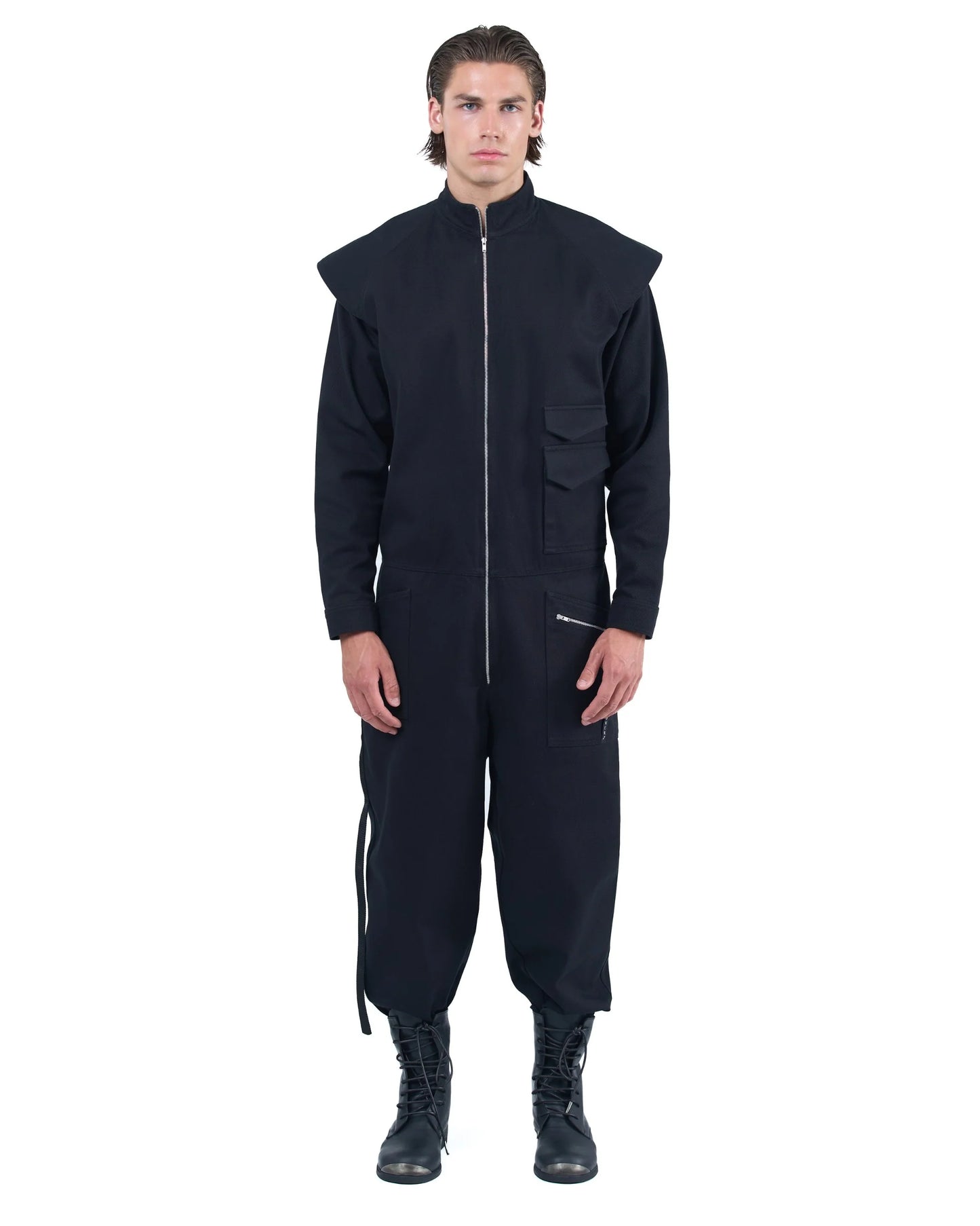 Pilot Jumpsuit Black Nasa
