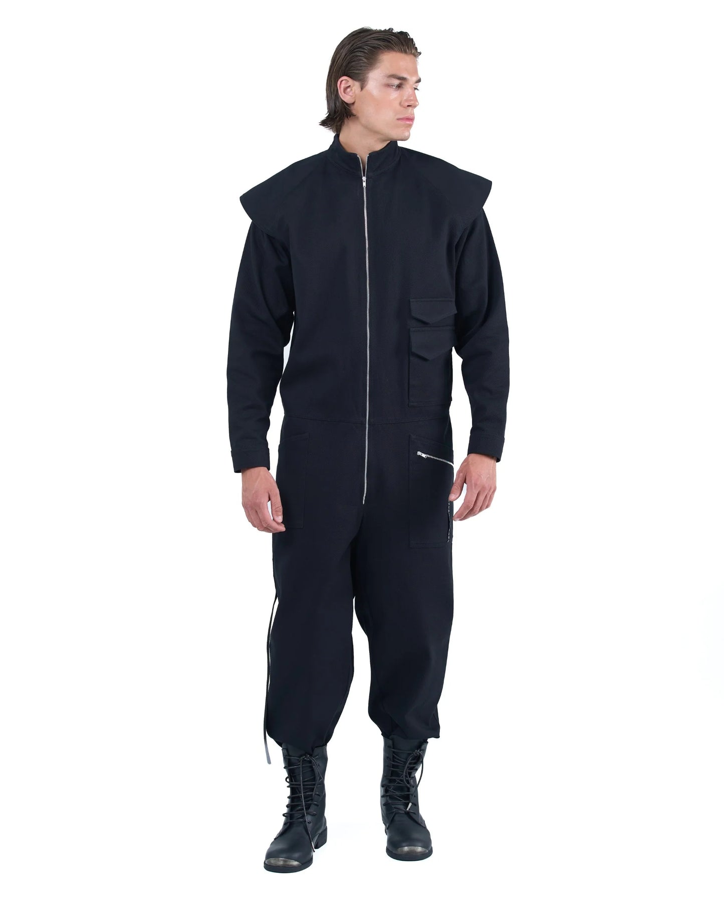 Pilot Jumpsuit Black Nasa