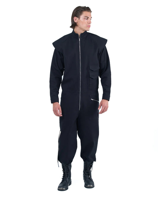 Pilot Jumpsuit Black Nasa