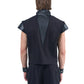 Asymmetric Zip Top Structured Shoulders