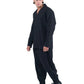 Black Ramie Relaxed V-neck Shirt