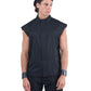 Sleeveless Zip Vest Minimal Tailored