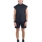 Sleeveless Zip Vest Minimal Tailored
