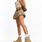 Beige Canvas Boots