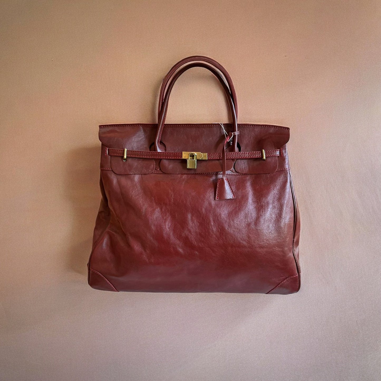 Weekender oxblood bag