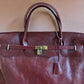 Weekender oxblood bag