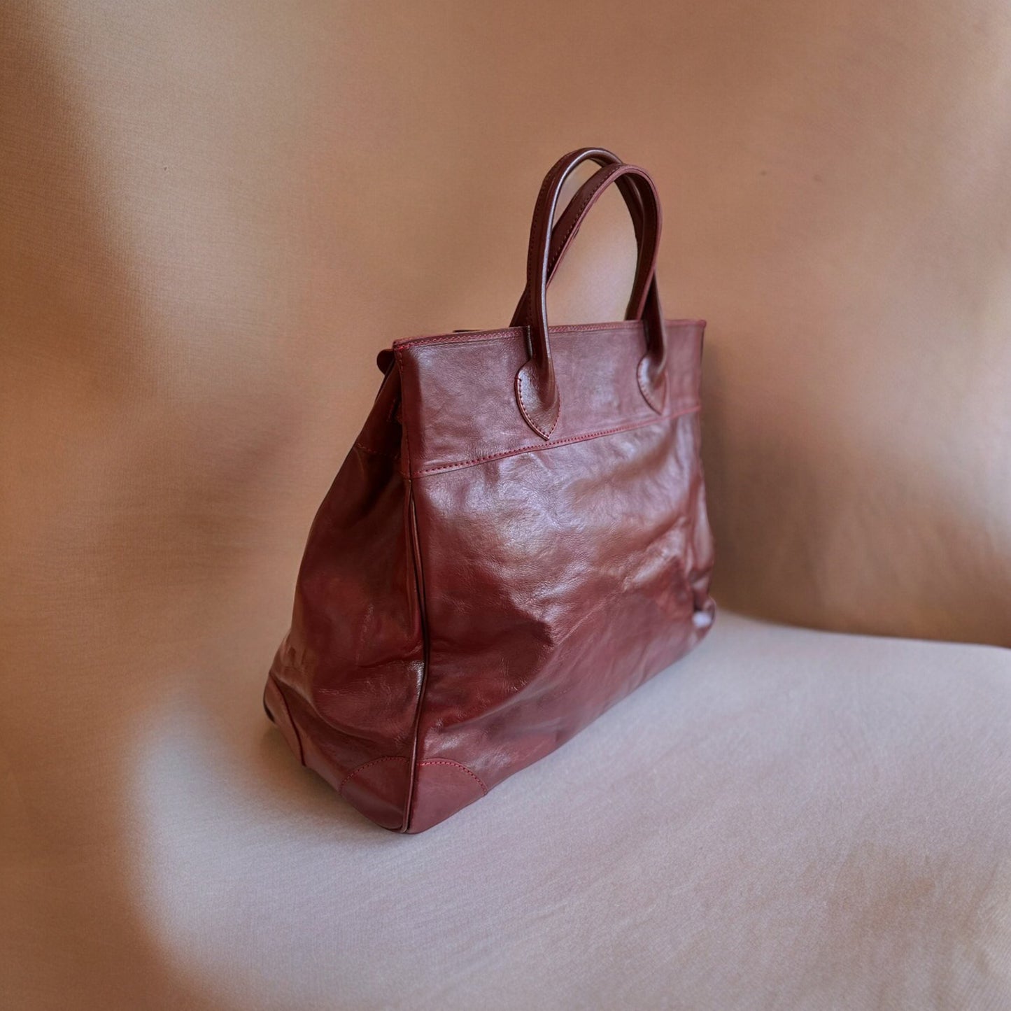 Weekender oxblood bag