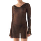 Albatross Dress Sheer Batik