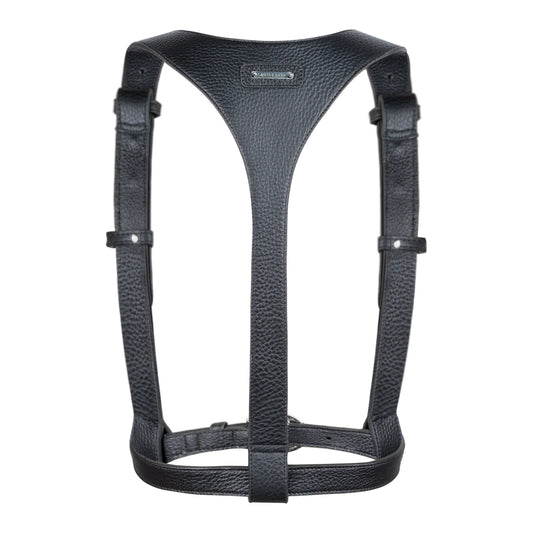 Zheng modular leather harness w/removable straps