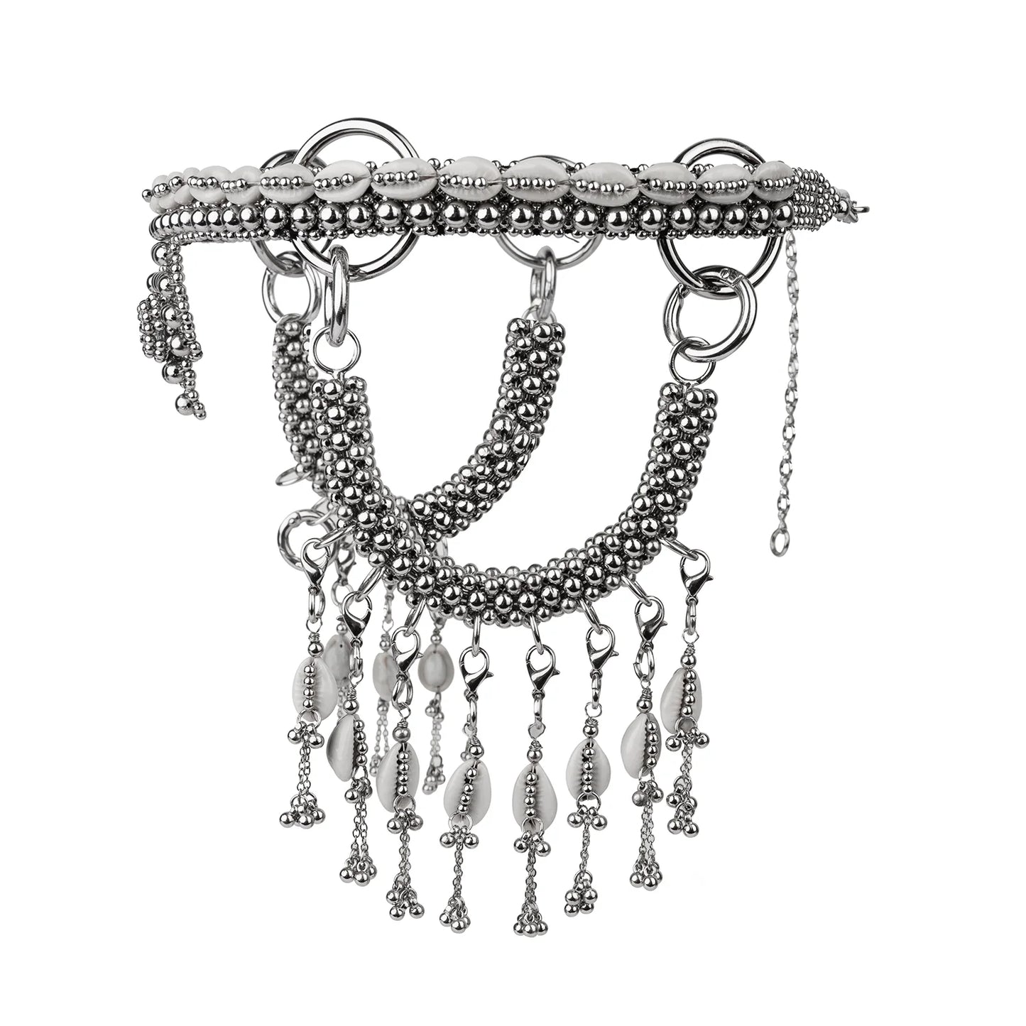 Rushi modular headpieces system in silver