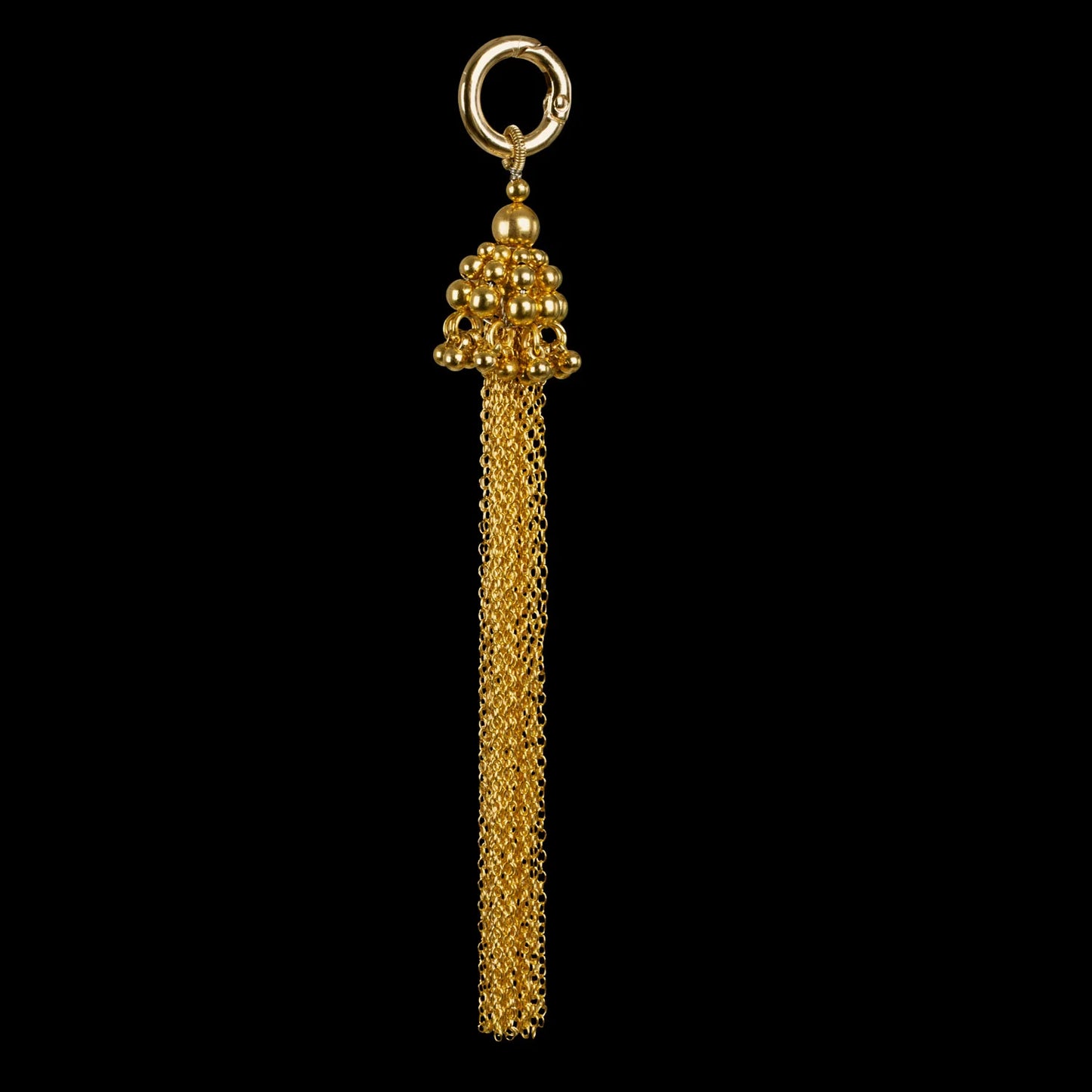Freja modular cape w/removable chain tassels in gold