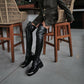 High over the knee boots with metal - hedonist.bali