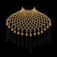 Gold Freja modular cape w/removable polyester tassels in 4 color options