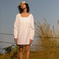 Art of Simplicity Dresses SARAH Shift Linen Dress in White