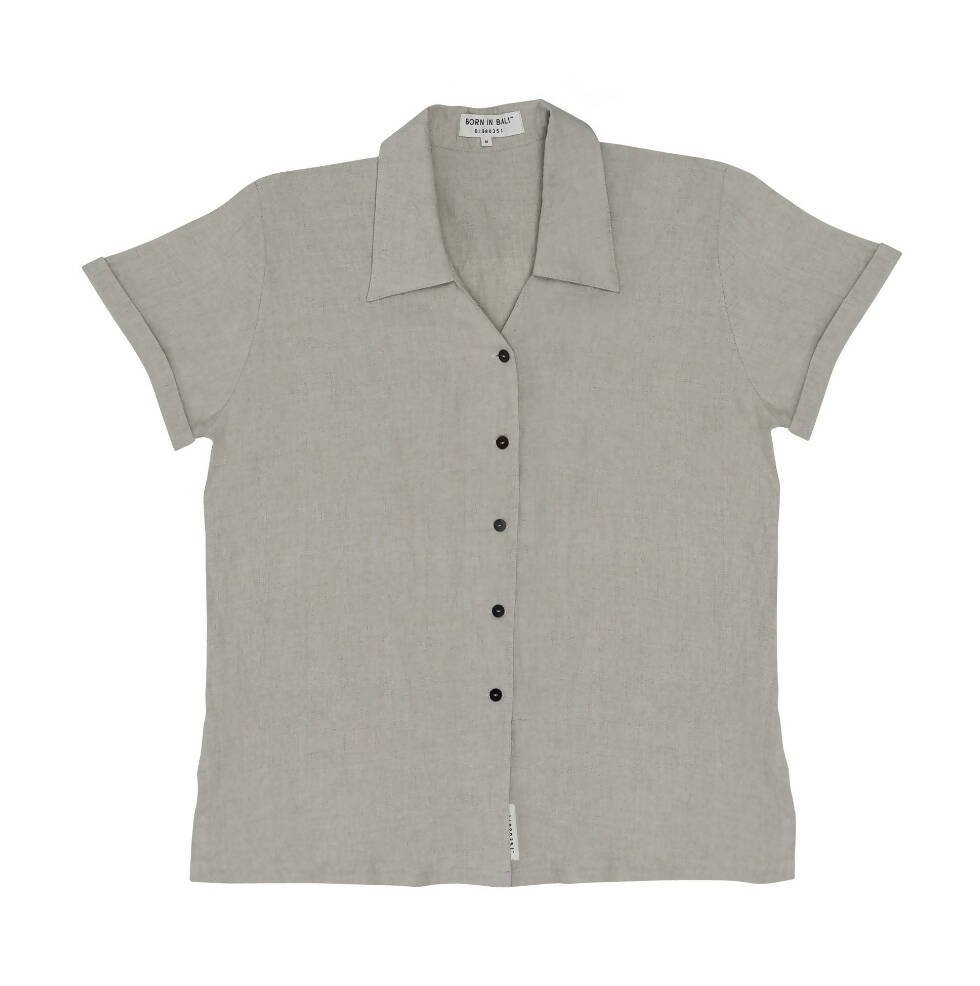 Dimana disco short sleeve linen shirt - hedonist.bali