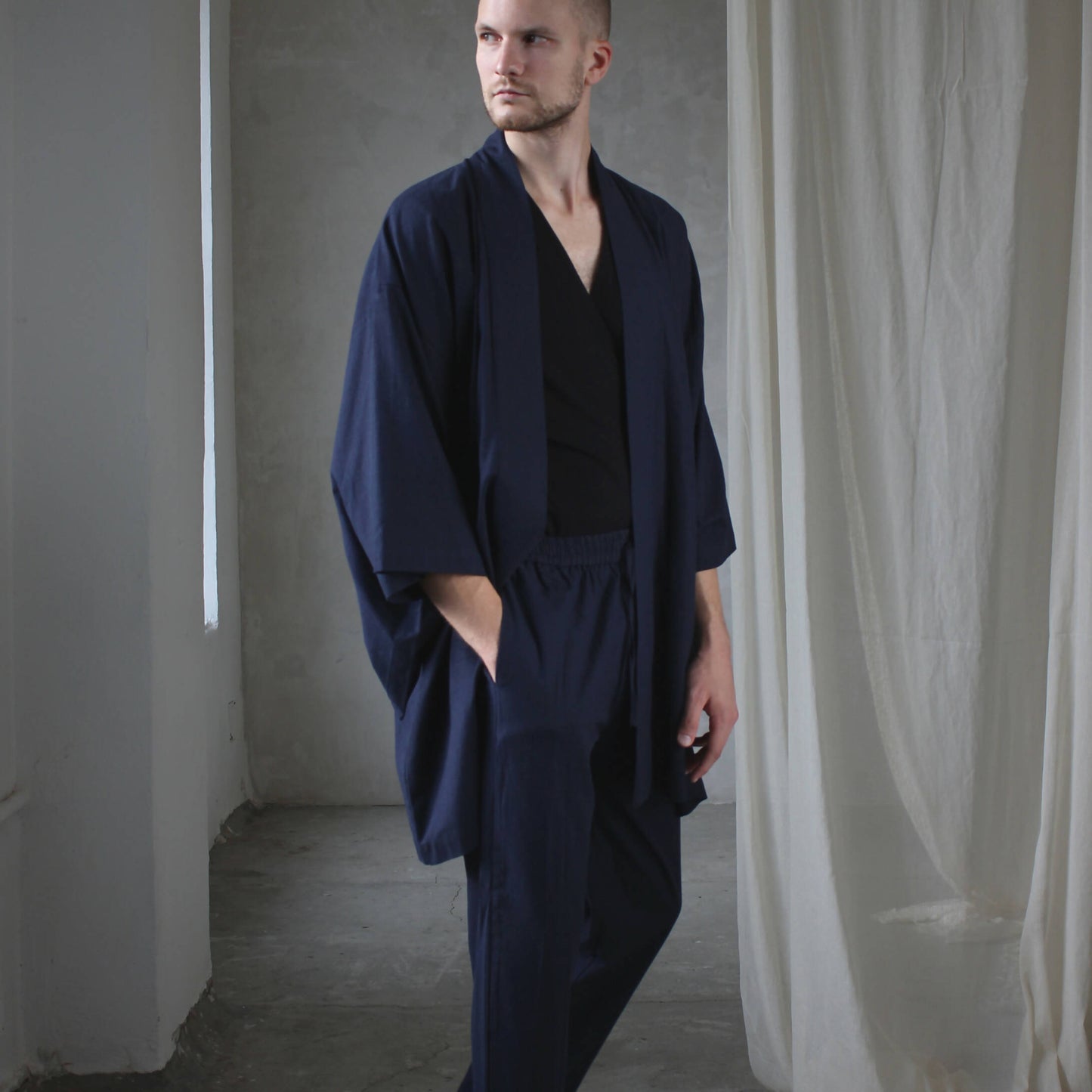 Linen Japanese Haori-jacket