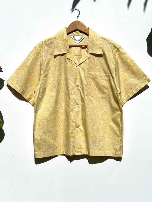 Cuban collar shirt yellow